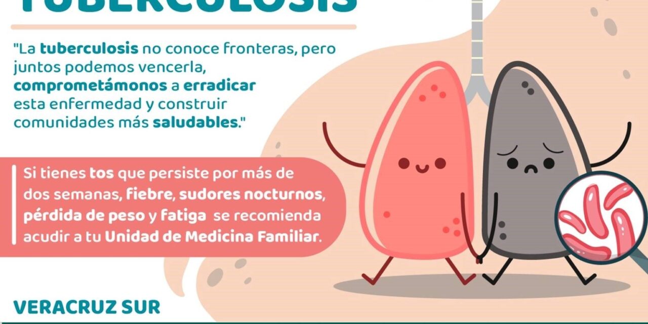 Cuenta IMSS Veracruz Sur con tratamiento  para pacientes con tuberculosis