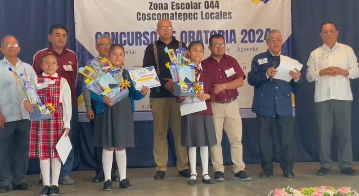 Gana primer lugar primaria Benito Juárez en concurso de Oratoria?