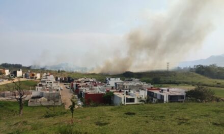 Se suma UMPC a sus similares de Fortín y Amatlán para atender incendio de pastizal