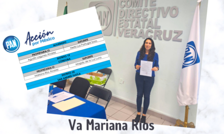 Va Mariana Ríos, como candidata a diputada local por la alianza Fuerza y Corazón por México