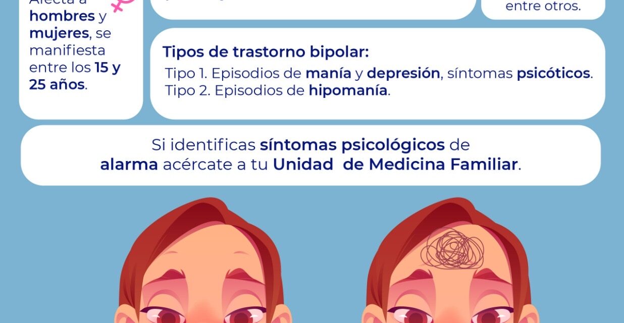 Informa IMSS Veracruz Sur sobre Trastorno Bipolar