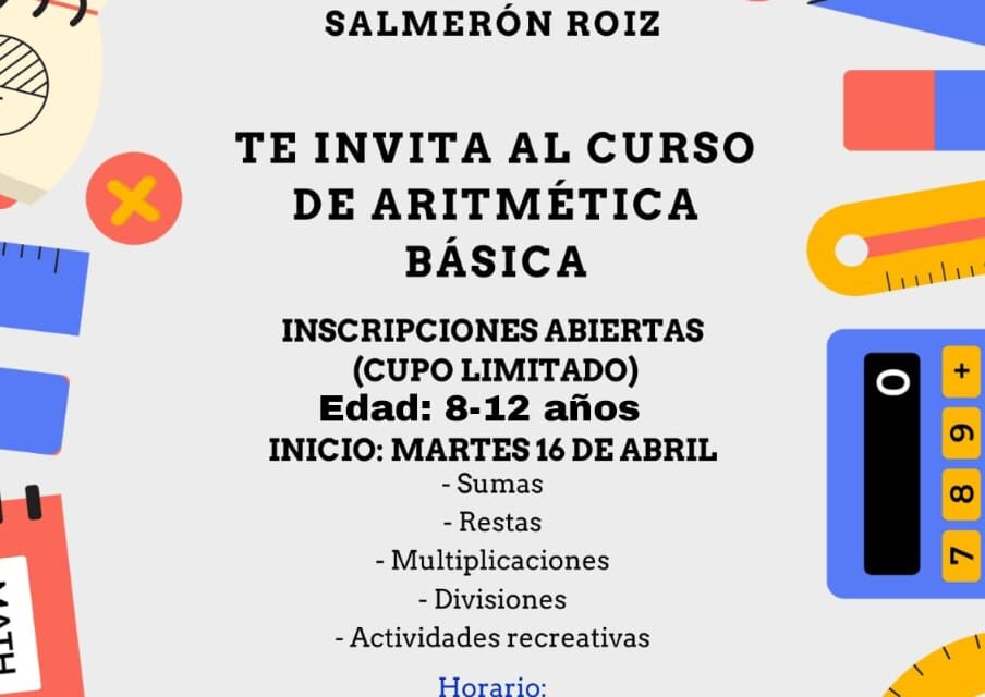 Convocan a cursos de matemáticas para niños de 8 a 12 años en bibliotecas de Córdoba