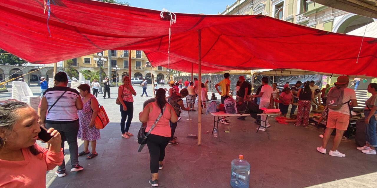 Levanta Antorcha Campesina, plantón a 37 días de estar en el parque 21 de Mayo