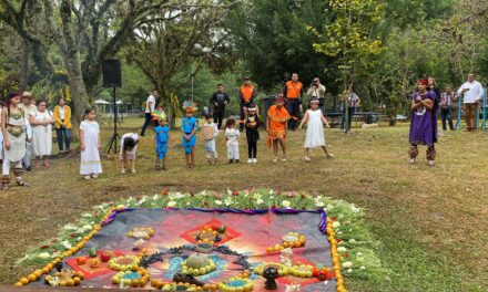 Celebran con ritual prehispánico, Día de la Tierra