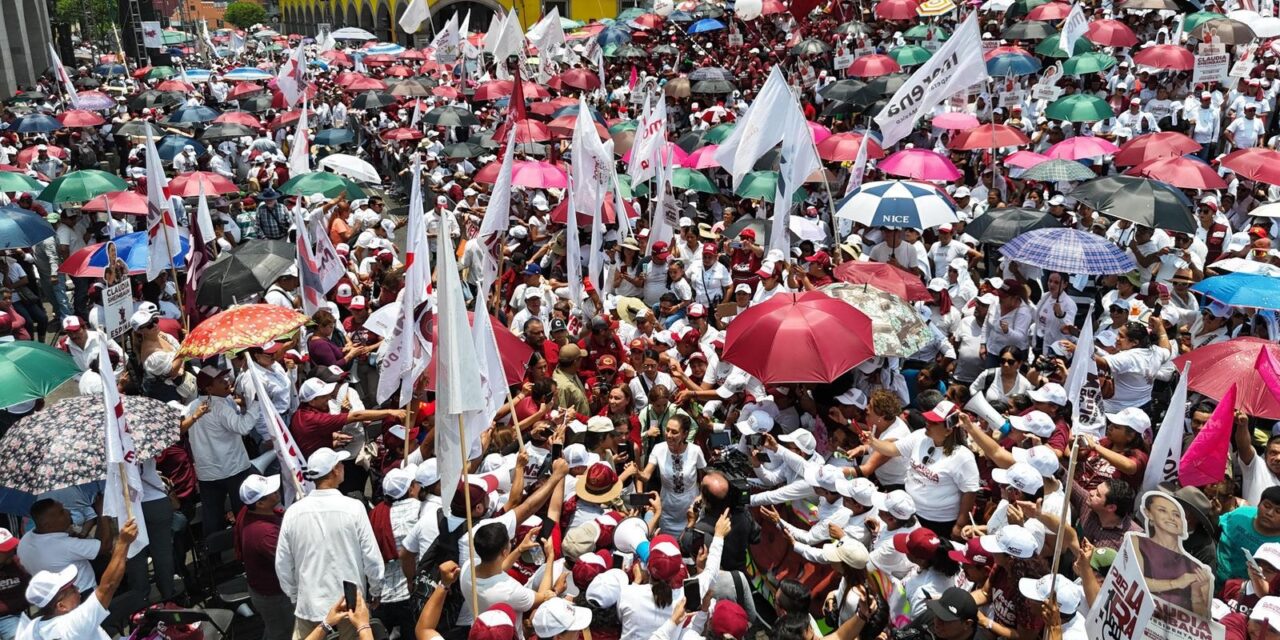 Junto a más de 300 mil mexicanos y mexicanas, Claudia Sheinbaum sigue fortaleciendo la 4T a una semana de las elecciones del 2 de junio