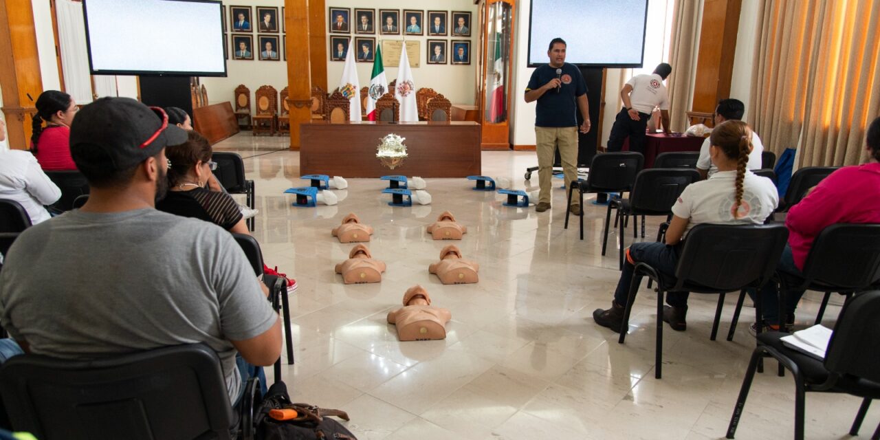 Capacita Protección Civil a empleados municipales brigadistas para casos de desastre