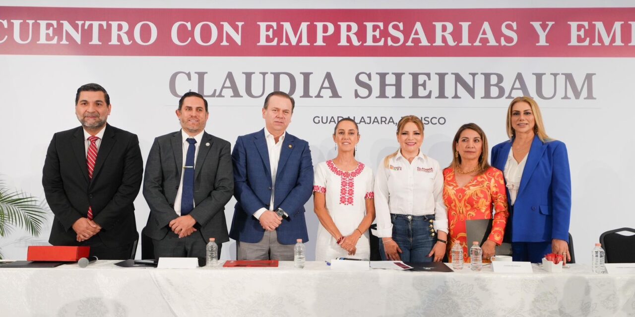 NO PODEMOS PENSAR EN EL DIVORCIO DE LA GRAN EMPRESA CON LA PEQUEÑA EMPRESA”: CLAUDIA SHEINBAUM EXPONE LA CREACIÓN DE CADENAS PRODUCTIVAS ANTE EMPRESARIOS Y EMPRESARIAS DE JALISCO