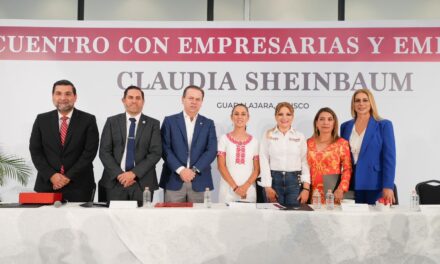 NO PODEMOS PENSAR EN EL DIVORCIO DE LA GRAN EMPRESA CON LA PEQUEÑA EMPRESA”: CLAUDIA SHEINBAUM EXPONE LA CREACIÓN DE CADENAS PRODUCTIVAS ANTE EMPRESARIOS Y EMPRESARIAS DE JALISCO