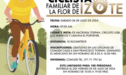 Invitan a rodada ciclista durante el Tercer Festival de la Flor de Izote en Córdoba