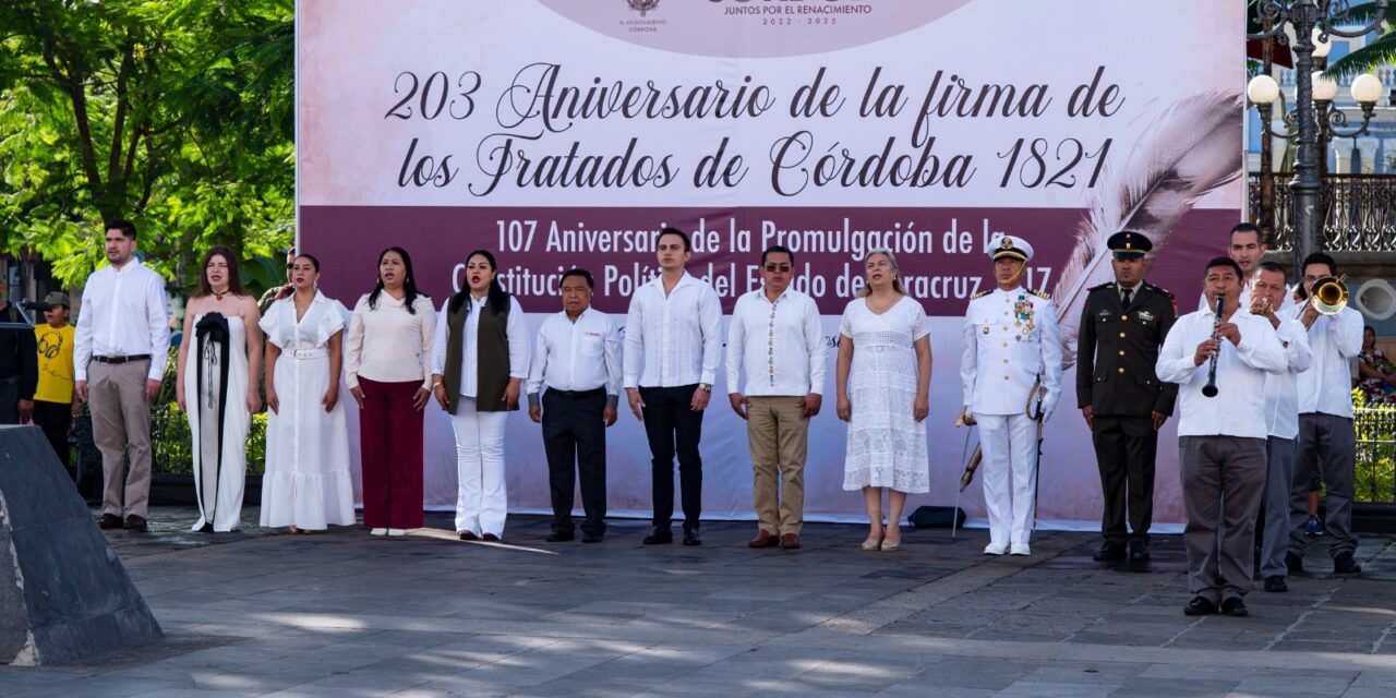 Se cumplen 203 años de la firma de los Tratados de Córdoba; encabeza la Heroica Escuela Naval Militar desfile conmemorativo