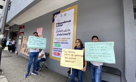 Preparan marcha para este domingo 25, personal de los Juzgados de Distrito