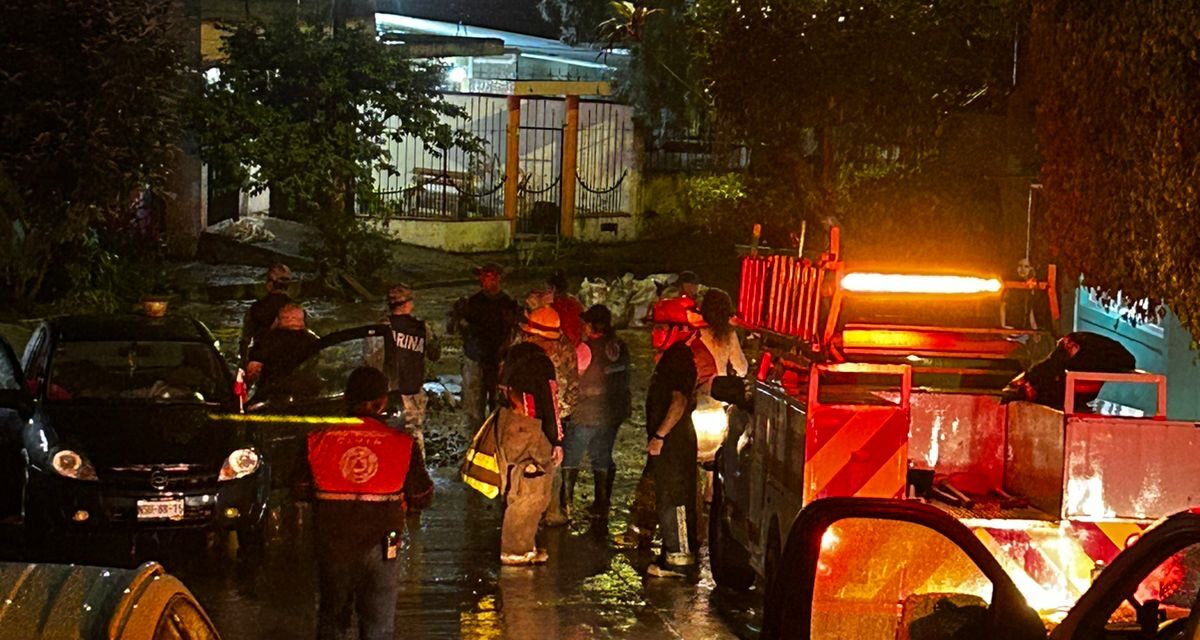 Coordinan acciones tras intensa lluvia en Córdoba