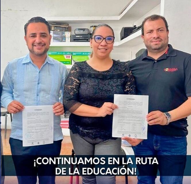 Firman acuerdo Red Educativa México y Ayuntamiento de Córdoba