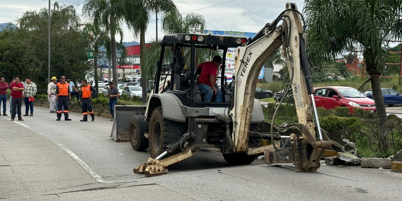 Coordina Obras Públicas trabajos de rehabilitación en el Tratados de Córdoba