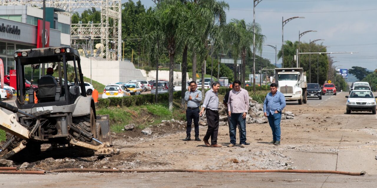 Se irá a 40 dias, conclusión de la rehabilitación del bulevar Tratados de Córdoba