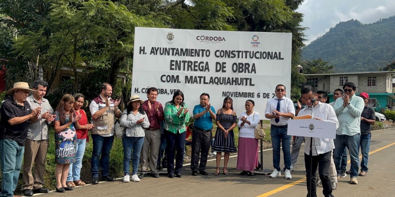 Hoy se mejora la calidad de vida de las familias, con la entrega de obras