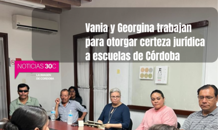 Vania y Georgina trabajan para otorgar certeza jurídica a escuelas de Córdoba